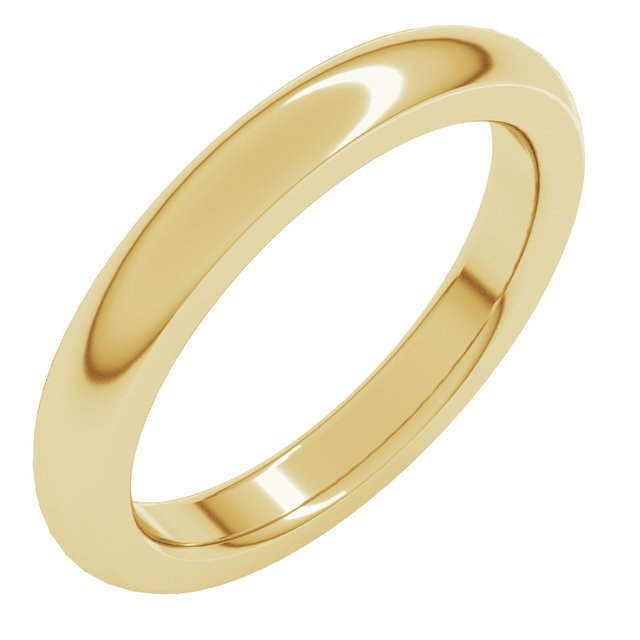 Heavyweight Comfort-Fit Half Round Band