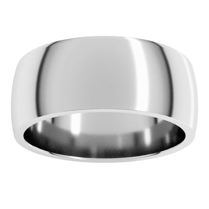 Sterling Silver Lightweight Comfort-Fit Half Round Band