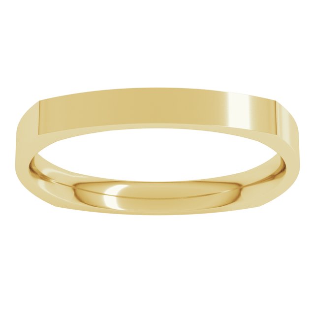 Comfort-Fit Square Band, 2.5 mm