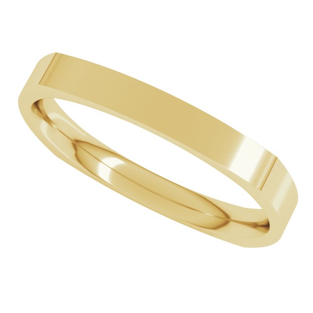 Comfort-Fit Square Band, 2.5 mm