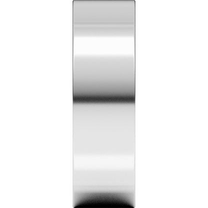 10K White Gold Square Comfort Fit Band