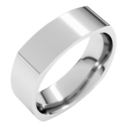 Comfort-Fit Square Band, 6 mm
