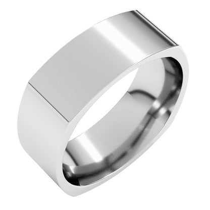 Comfort-Fit Square Band, 7 mm, Style 2