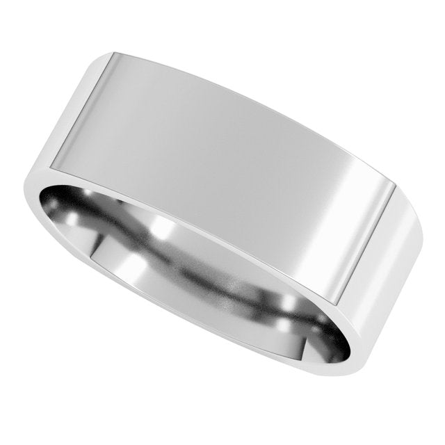 Comfort-Fit Square Band, 7 mm, Style 2