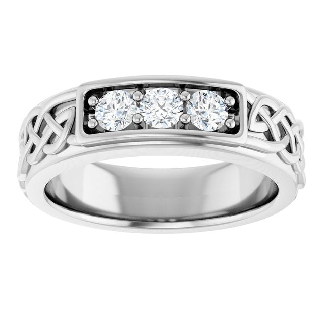 1/3 CTW Natural Diamond Men's Band