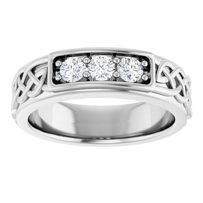 1/3 CTW Natural Diamond Men's Band