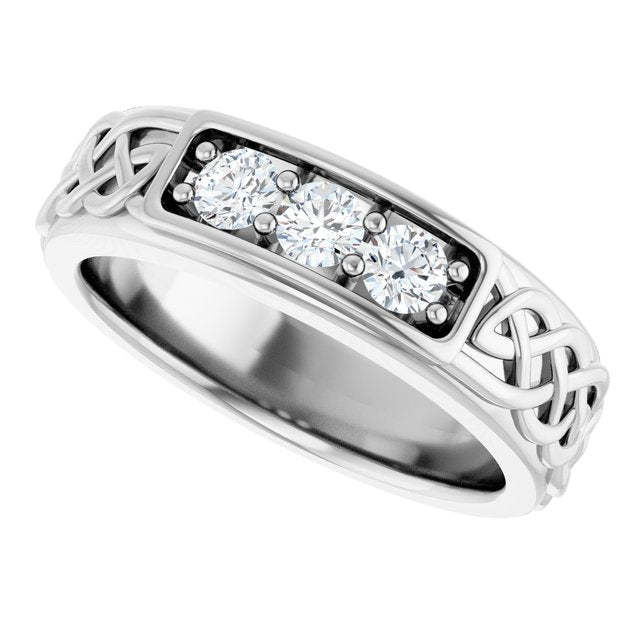 1/3 CTW Natural Diamond Men's Band