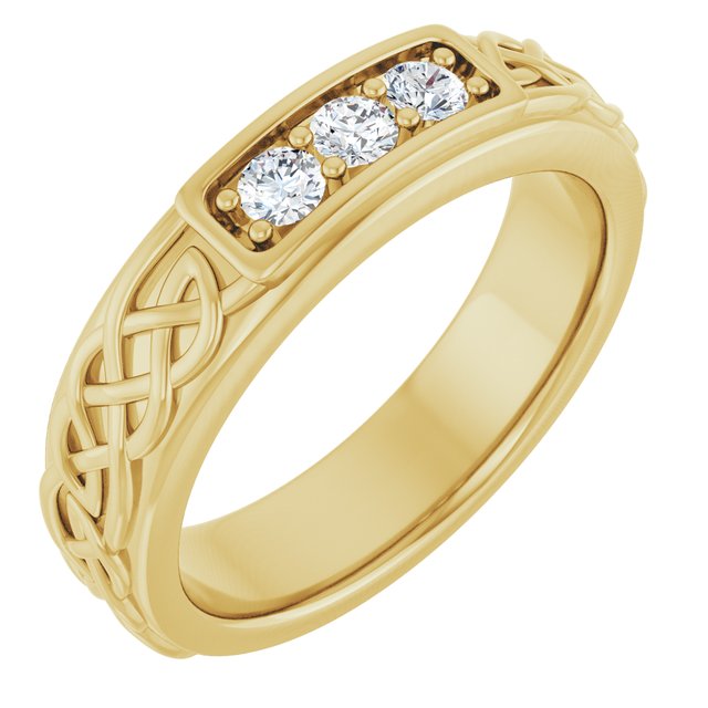 1/2 CTW Natural Diamond Men's Band