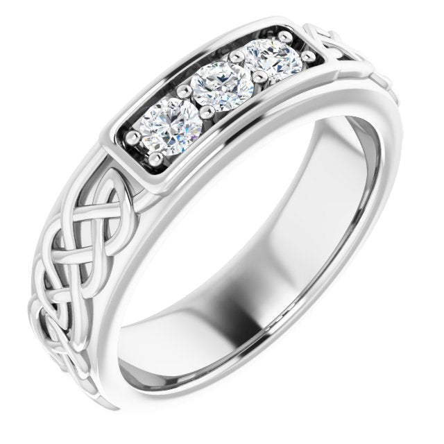 1/3 CTW Natural Diamond Men's Band