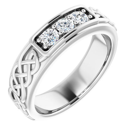 1/3 CTW Natural Diamond Men's Band