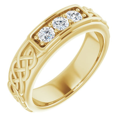 1/3 CTW Natural Diamond Men's Band