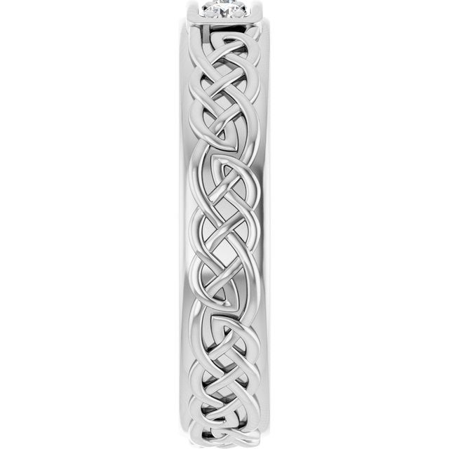 1/5 CTW Natural Diamond Men's Band, 4.59 mm