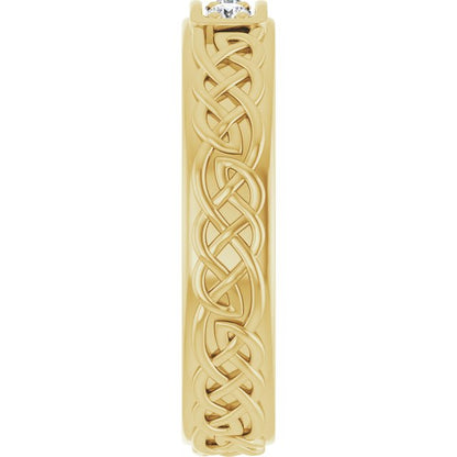 1/5 CTW Natural Diamond Men's Band, 4.59 mm