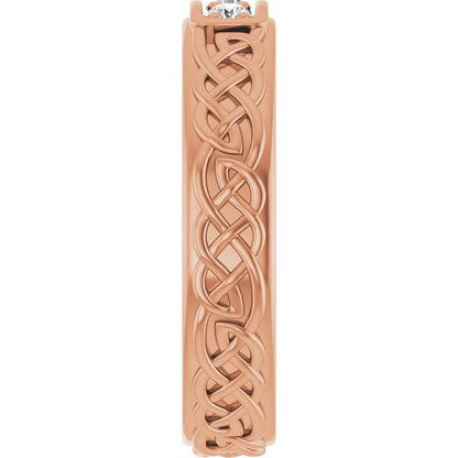 1/5 CTW Natural Diamond Men's Band, 4.59 mm