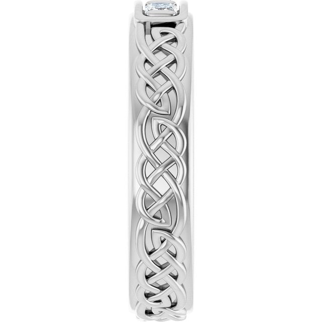 1/5 CTW Natural Diamond Men's Band, 4.59 mm