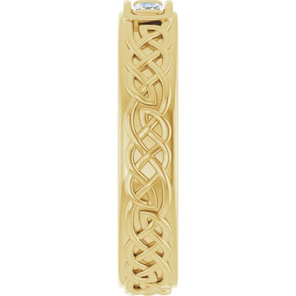 1/5 CTW Natural Diamond Men's Band, 4.59 mm