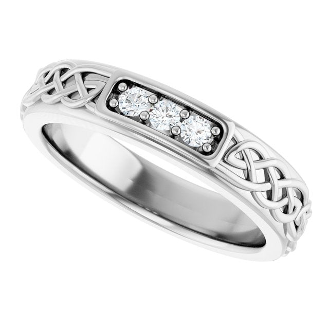 1/10 CTW Natural Diamond Men's Band