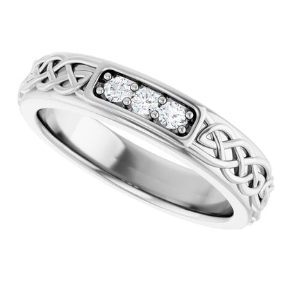 1/10 CTW Natural Diamond Men's Band