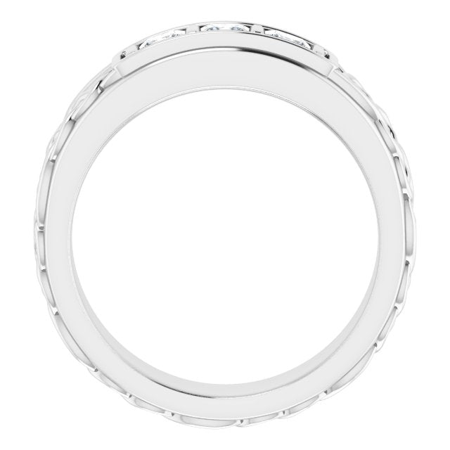 1/2 CTW Natural Diamond Men's Band