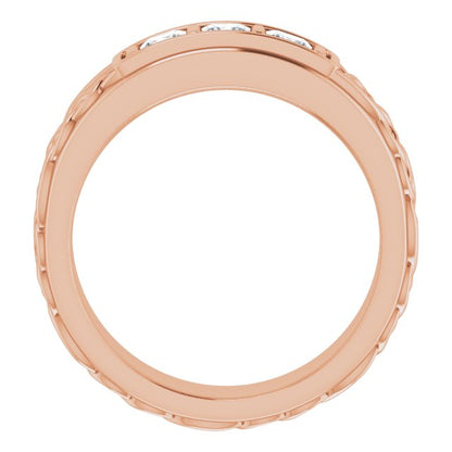 1/2 CTW Natural Diamond Men's Band