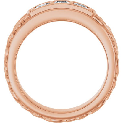 1/2 CTW Natural Diamond Men's Band