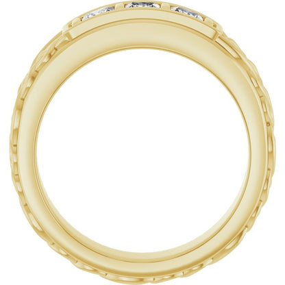 1/2 CTW Natural Diamond Men's Band