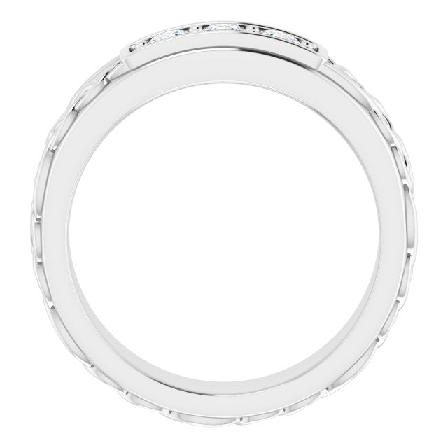 1/3 CTW Natural Diamond Men's Band