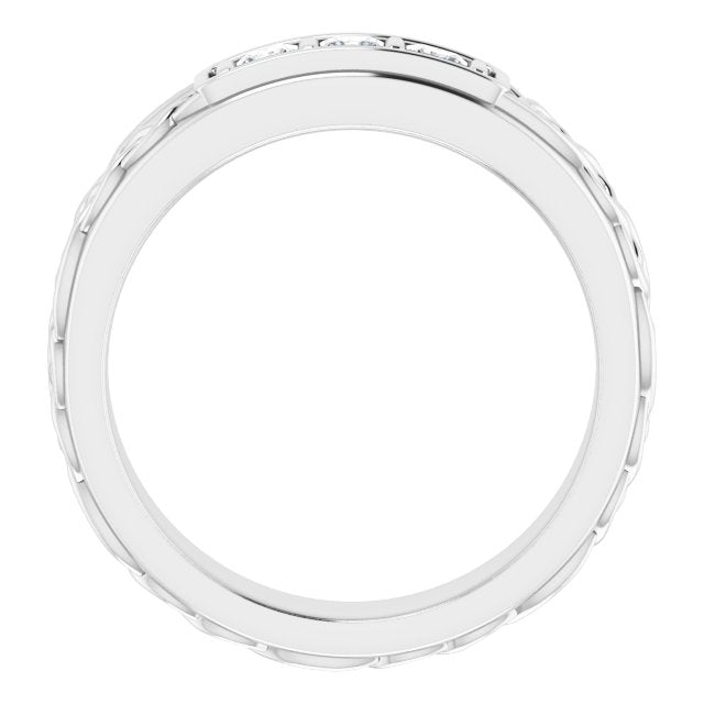 1/4 CTW Natural Diamond Men's Band