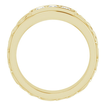 1/4 CTW Natural Diamond Men's Band