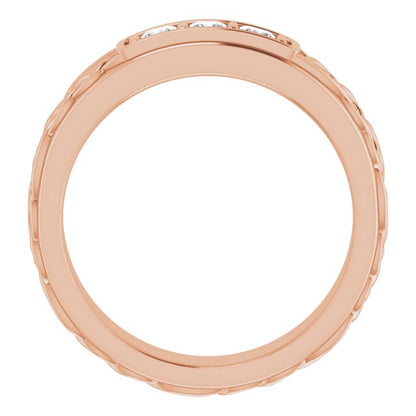 1/4 CTW Natural Diamond Men's Band