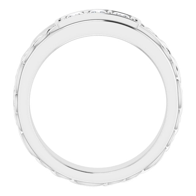 1/4 CTW Natural Diamond Men's Band