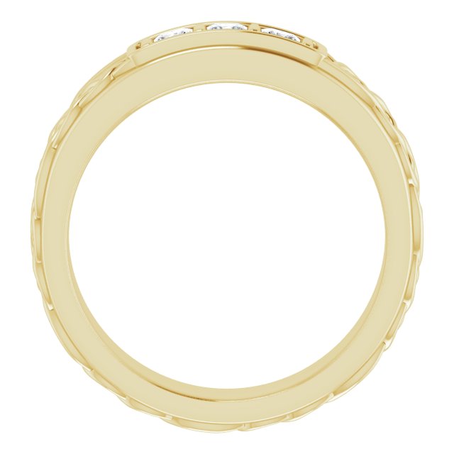 1/4 CTW Natural Diamond Men's Band