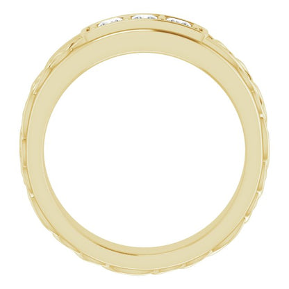 1/4 CTW Natural Diamond Men's Band