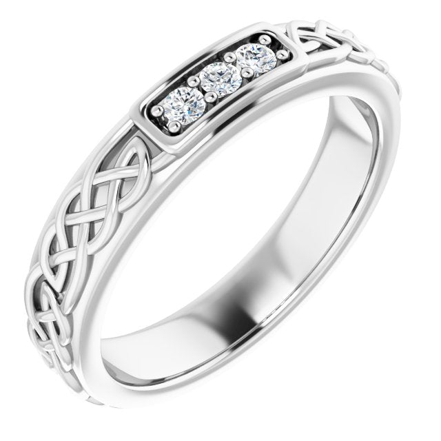 1/10 CTW Natural Diamond Men's Band