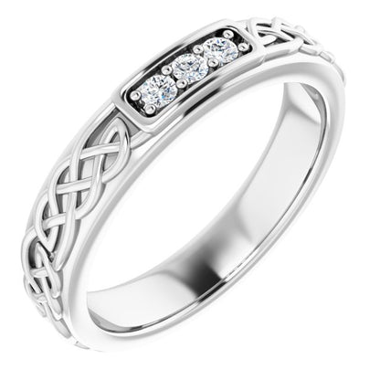 1/10 CTW Natural Diamond Men's Band