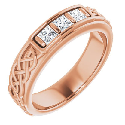3/8 CTW Natural Diamond Men's Band
