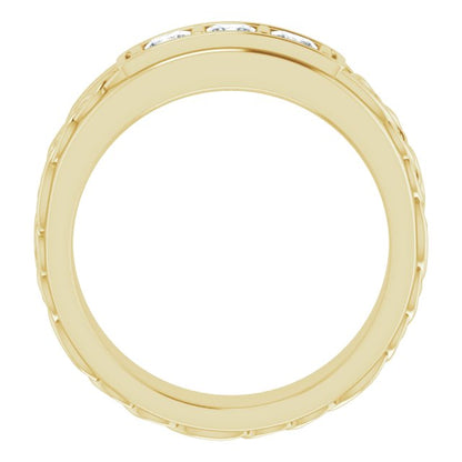 1/2 CTW Natural Diamond Men's Band