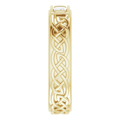 3/8 CTW Natural Diamond Men's Band