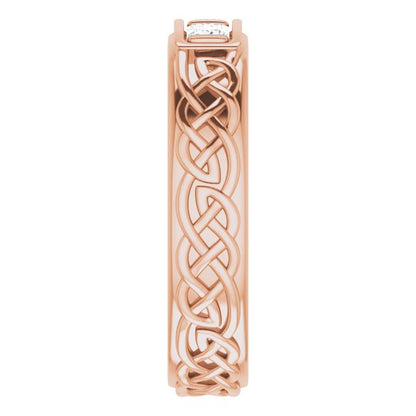 3/8 CTW Natural Diamond Men's Band
