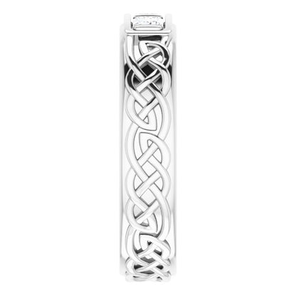 3/8 CTW Natural Diamond Men's Band