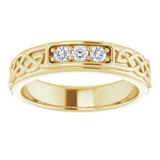 1/5 CTW Natural Diamond Men's Band, 4.88 mm