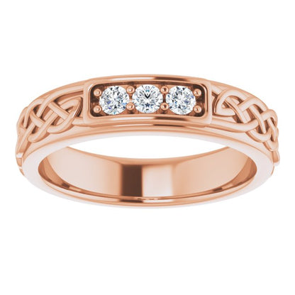 1/5 CTW Natural Diamond Men's Band, 4.88 mm