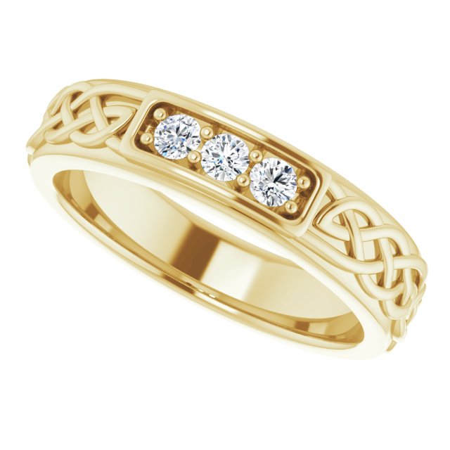 1/5 CTW Natural Diamond Men's Band, 4.88 mm