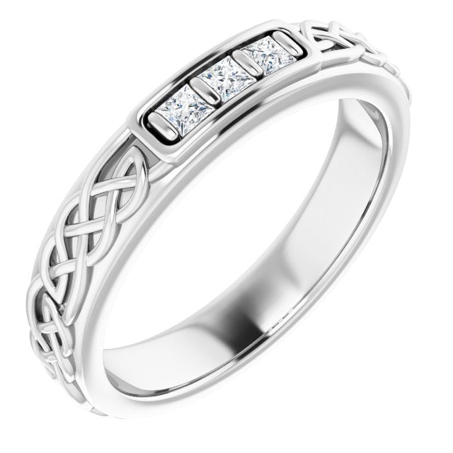 1/6 CTW Natural Diamond Men's Band