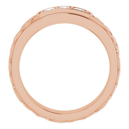 1/4 CTW Natural Diamond Men's Band