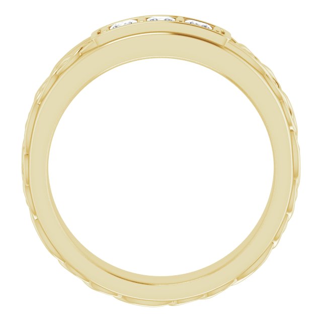 1/4 CTW Natural Diamond Men's Band