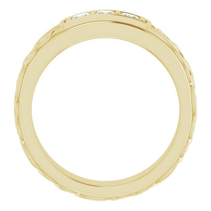 1/4 CTW Natural Diamond Men's Band