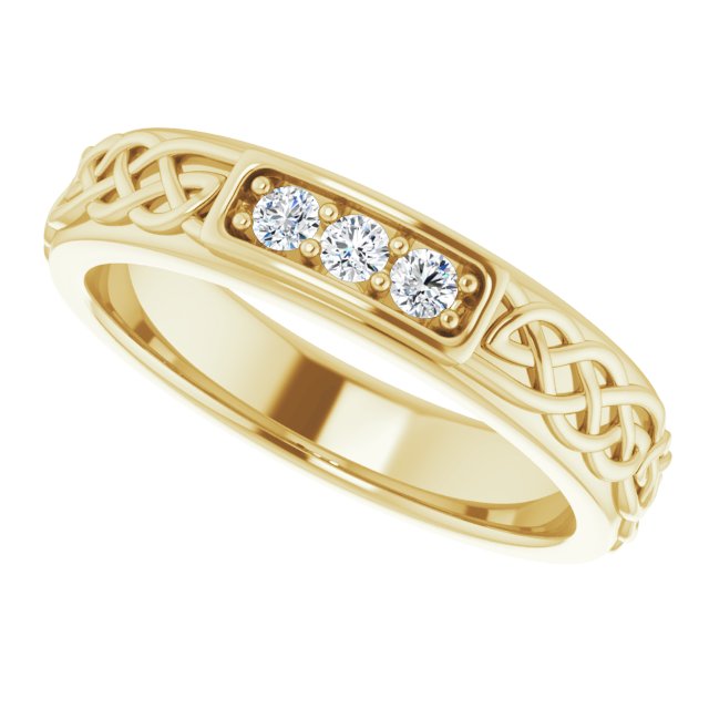 1/5 CTW Natural Diamond Men's Band, 4.59 mm