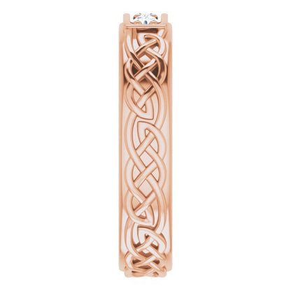 1/5 CTW Natural Diamond Men's Band, 4.88 mm