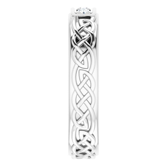 1/5 CTW Natural Diamond Men's Band, 4.88 mm